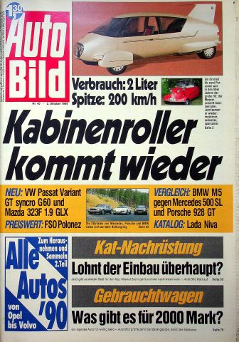Deckblatt Auto Bild (40/1989)